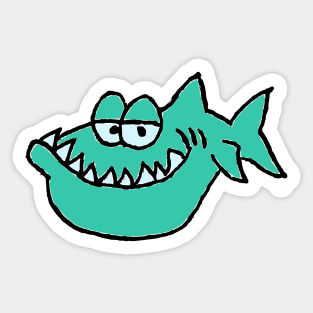 Fishy Chillin' Fish Cartoon Sticker